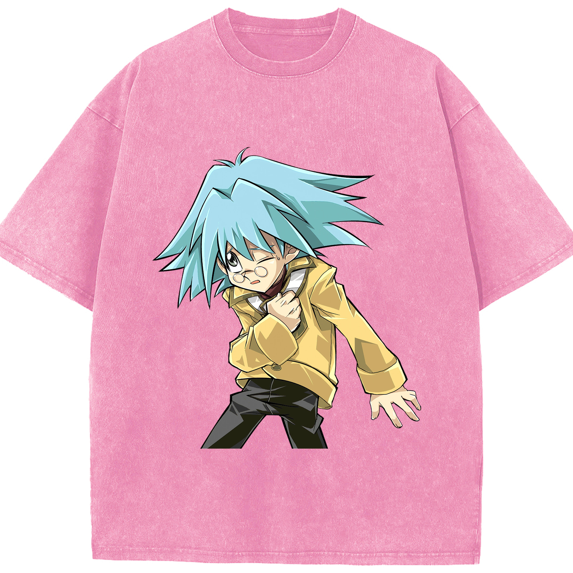 （画像用） 遊☆戯☆王 Yu-Gi-Oh! 綿100% ヴィンテージ風 半袖Tシャツ（フロントプリント）